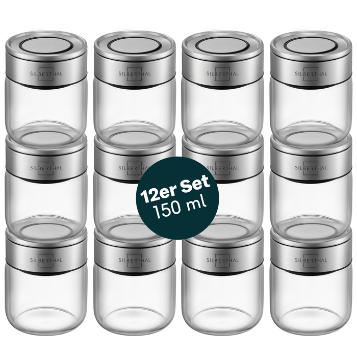 Gewürzgläser 150ml 12er Set