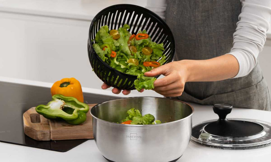 Salatschleuder benutzen - Knackiger Salat & voller Genuss