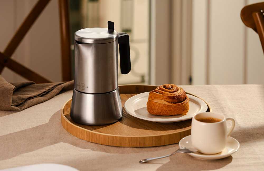 Espressokocher für Induktion, Gas und Ceranfeld