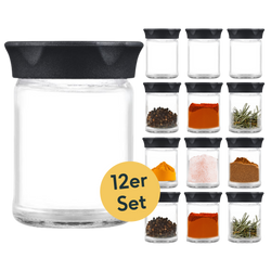 Gewürzgläser mit Schraubverschluss 12er Set