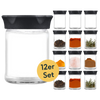 Gewürzgläser mit Schraubverschluss 12er Set