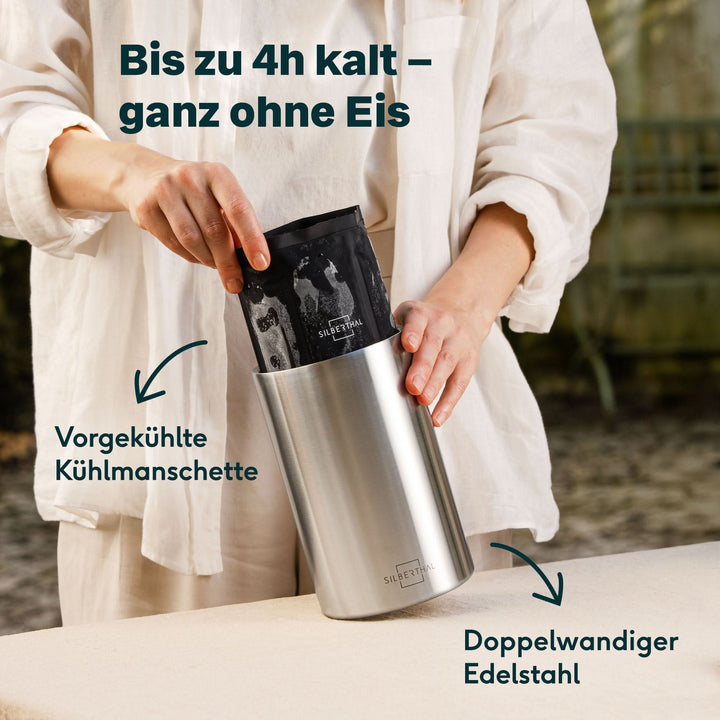 Weinkühler mit 2 Manschetten