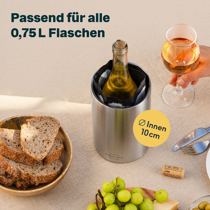 Weinkühler mit 2 Manschetten