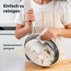 Edelstahlpfanne 28 cm Unbeschichtet