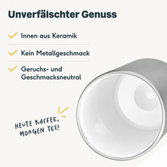 Thermobecher Silber