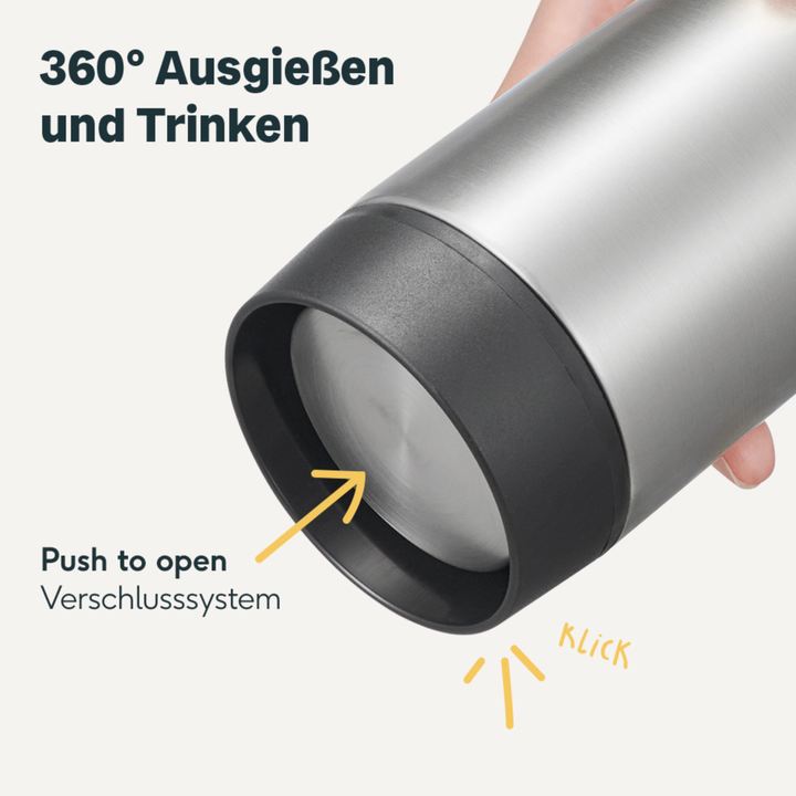 Thermobecher Silber