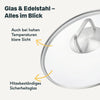 Glasdeckel für 28 cm Pfannen