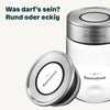 150 Vorratsgläser Etiketten eckig