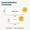 232 Etiketten Gewürzgläser eckig