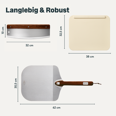 Pizzastein Set 3-teilig