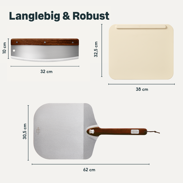 Pizzastein Set 3-teilig