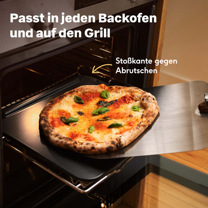 Pizzastein glasiert