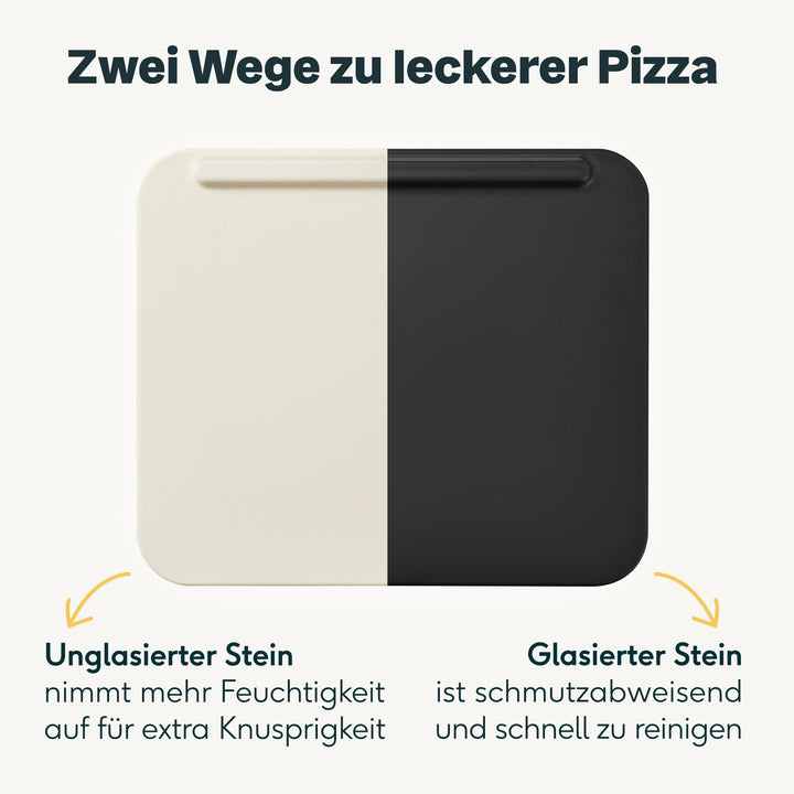 Pizzastein glasiert