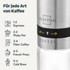 Espressokocher mit Kaffeemühle & Milchaufschäumer
