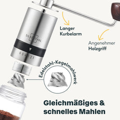 Espressokocher 6 Tassen Set 4-teilig