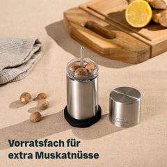 Gewürzmühlen mit Einstellring mit Muskatmühle Set