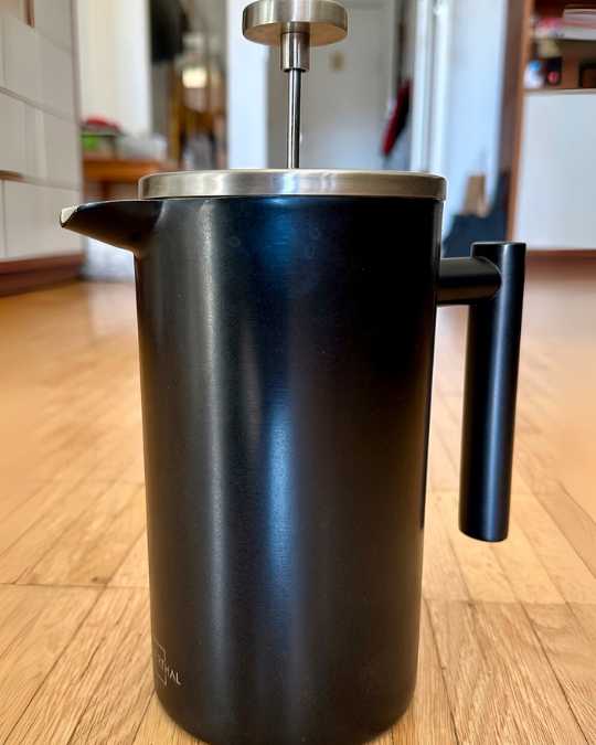 Kundenfoto: French Press mit Kaffeemühle