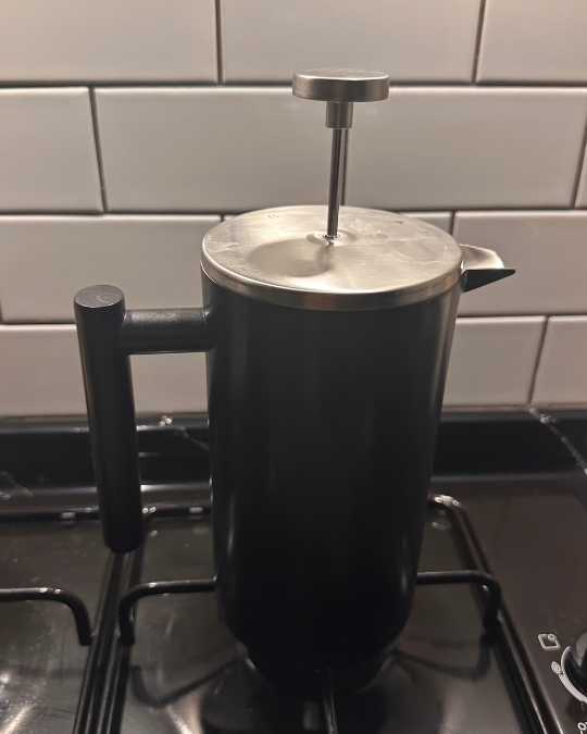 Kundenfoto: French Press mit Kaffeemühle