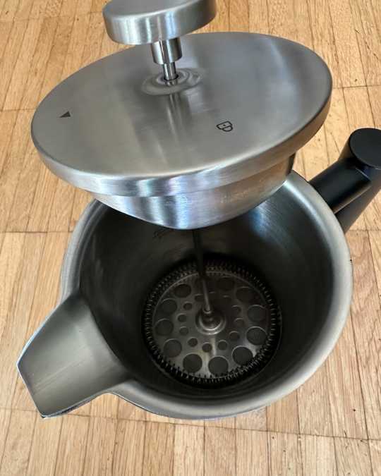 Kundenfoto: French Press mit Kaffeemühle