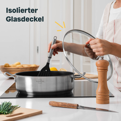 Glasdeckel für 28 cm Pfannen