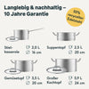 Pfannen & Topfset Unbeschichtet 12-teilig