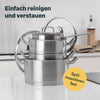 Pfannen & Topfset Unbeschichtet 12-teilig