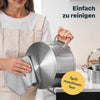 Pfannen & Topfset Unbeschichtet 12-teilig