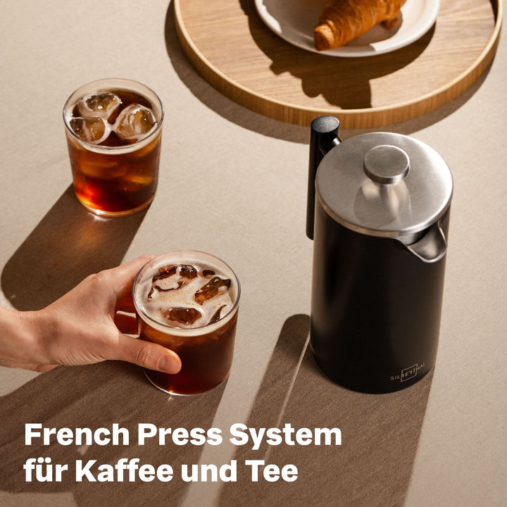 French Press + Kaffeedose Set
