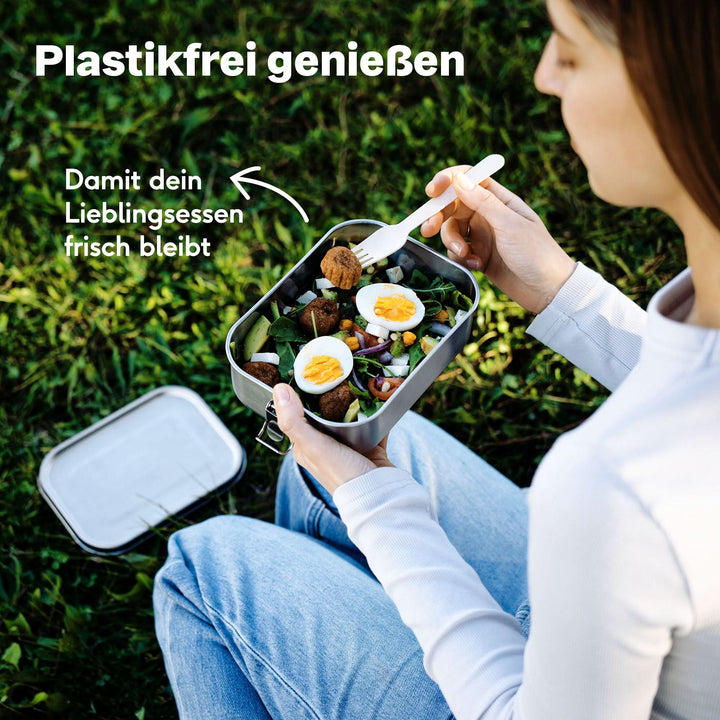 Edelstahl Brotdosen Set