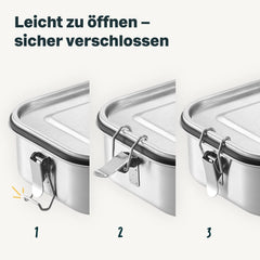 Brotdose Edelstahl 1200ml