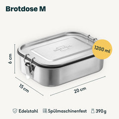 Brotdose Edelstahl 1200ml