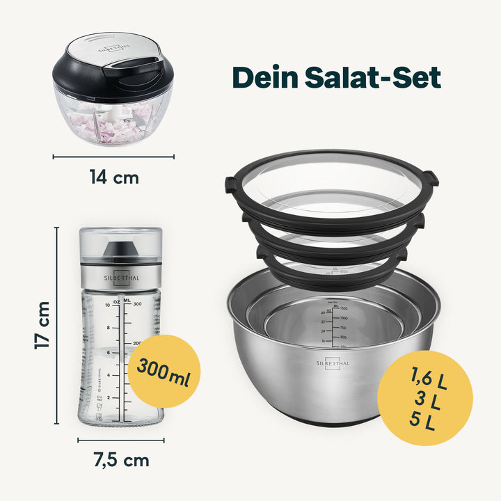 Salat Zubehör Set 5-teilig