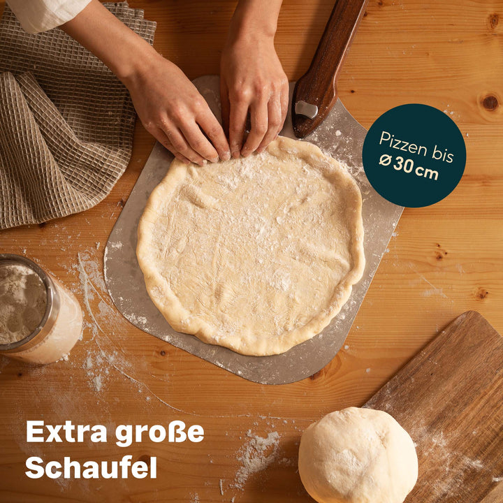 Pizzaschieber aus Edelstahl