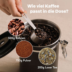 Kaffeemühle mit Kaffeedose Set