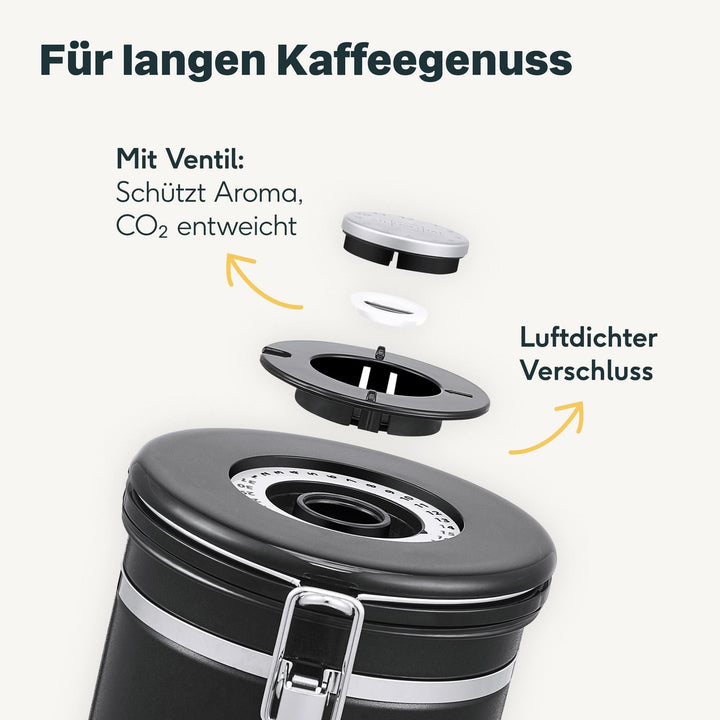 Kaffeemühle mit Kaffeedose Set