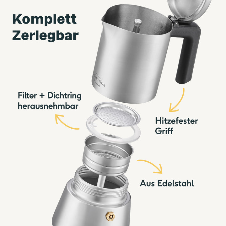 Espressokocher Komplettset
