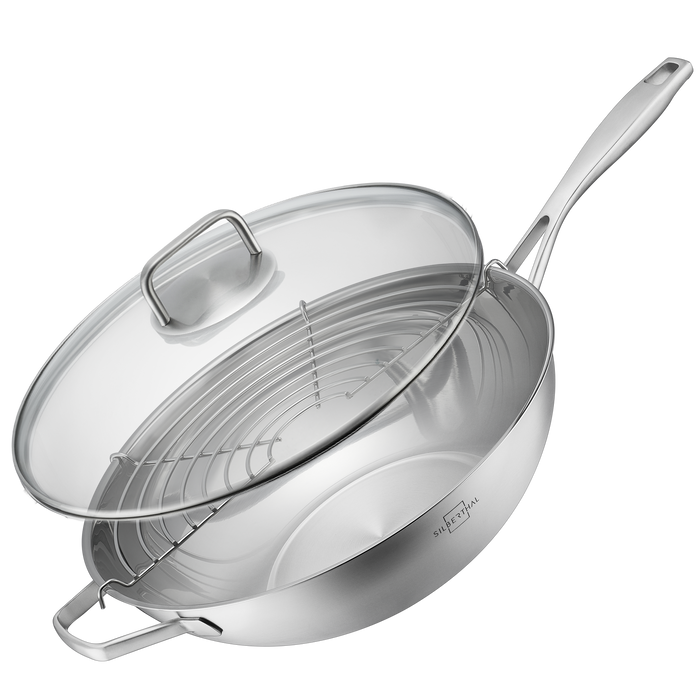 Wok 32 cm Set 3-teilig