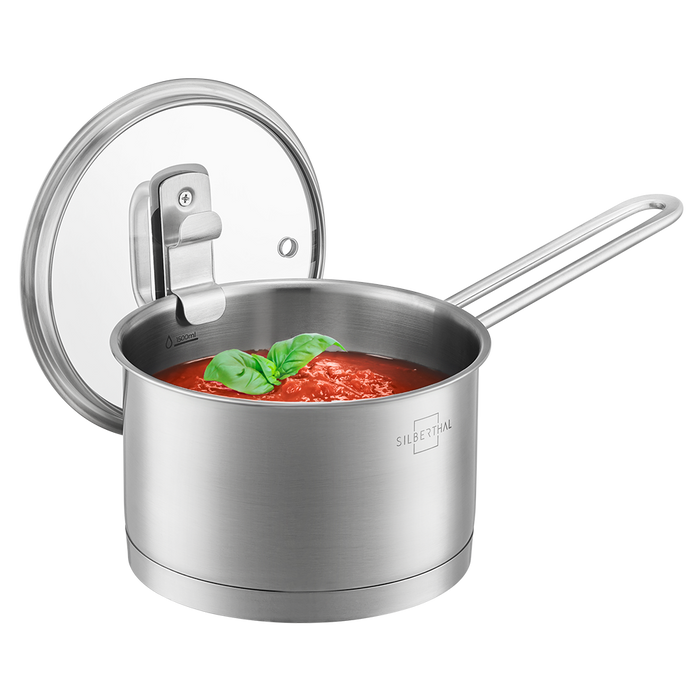 Stielkasserolle 16 cm mit Deckel