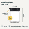 Gewürzglas mit Schraubverschluss 6er Set