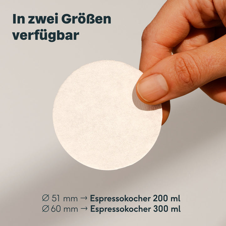 Papierfilter Espressokocher Ø 60 mm