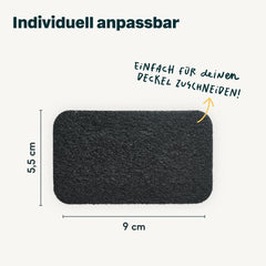 6x  Aktivkohlefilter für Biomülleimer 4 Liter