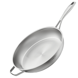 Edelstahlpfanne 32 cm Unbeschichtet