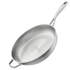 Edelstahlpfanne 32 cm Unbeschichtet
