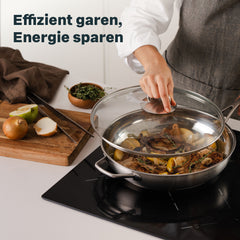 Glasdeckel für Pfanne 32 cm