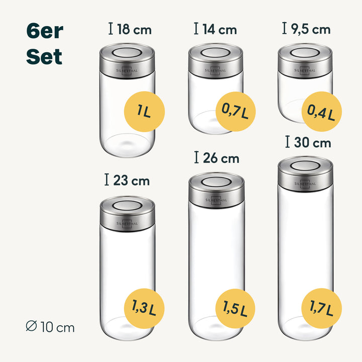 Vorratsgläser 6er Set