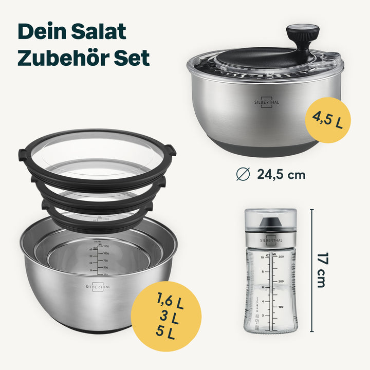 Salatschleuder Set 6-teilig