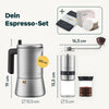 Espressokocher mit Kaffeemühle