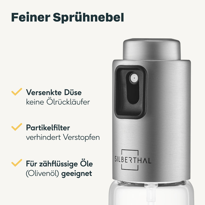 Ölsprüher aus Glas & Edelstahl