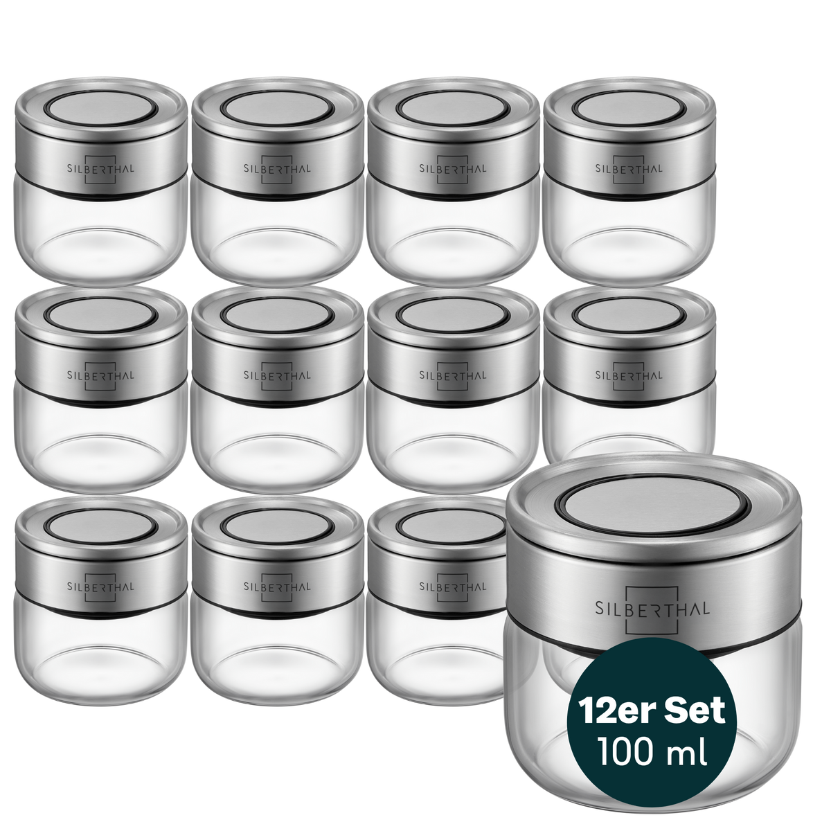 Gewürzgläser 100ml 12er Set