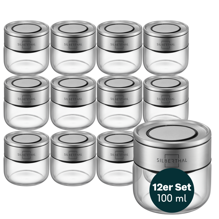 Gewürzgläser 100ml 12er Set